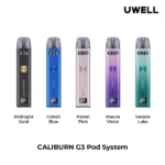 Uwell Caliburn G3 Kit 咖哩棒小煙主機/空煙彈套裝｜750mAh 續航 · 18W 智能調壓（原廠正品）：圖片 4