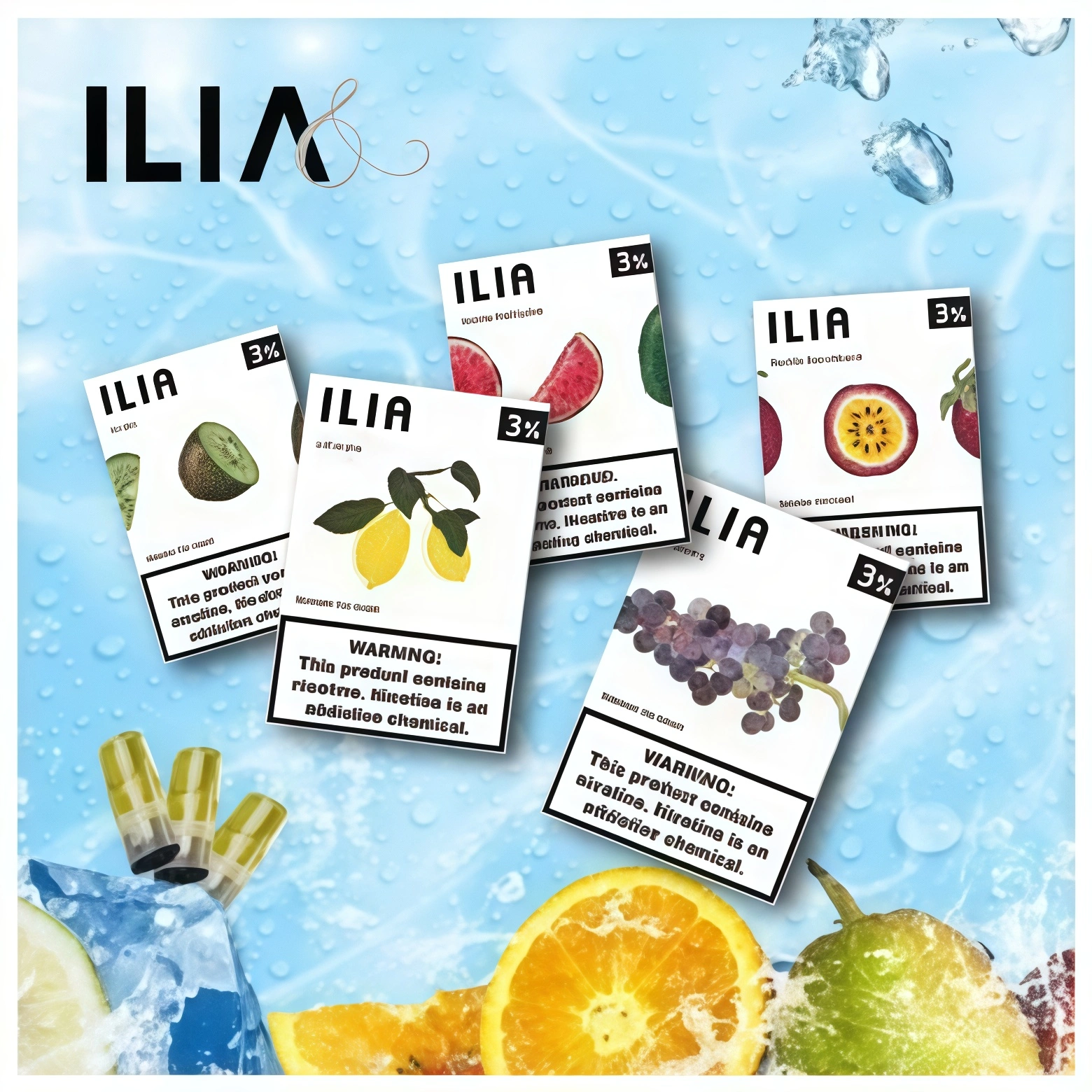 ILIA煙彈_一代主機通用_透明煙彈_口味齊全_台灣現貨.webp ILIA 煙彈 | 一代發光煙彈・哩亞煙彈口味推薦・2.5ml 3顆入 | 台灣現貨:圖片 1
