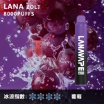 【LANA Zolt 8000 Puffs】拋棄式電子煙 · 10ml油倉 · 600mAh電池 · 23種口味 | 台灣現貨：圖片 3
